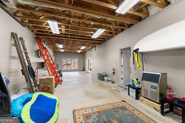 view of basement