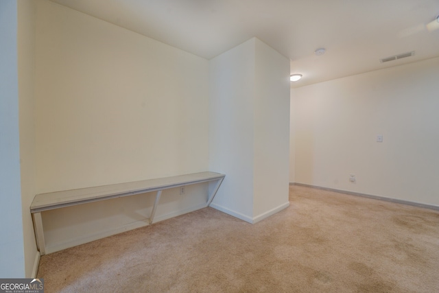 view of carpeted empty room