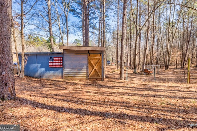 view of outbuilding