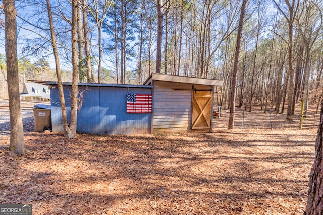 view of outbuilding