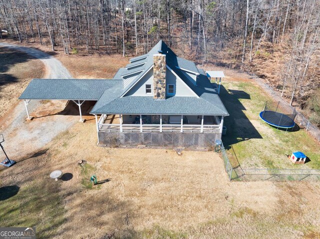 birds eye view of property