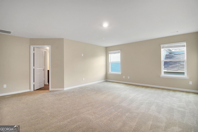 view of carpeted empty room