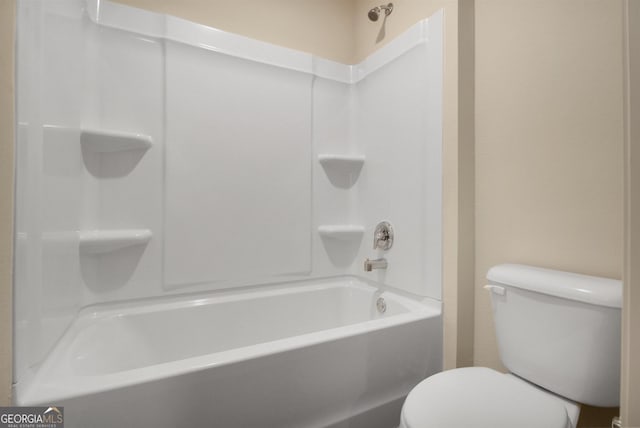 bathroom with  shower combination and toilet