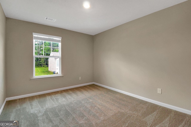 view of carpeted empty room