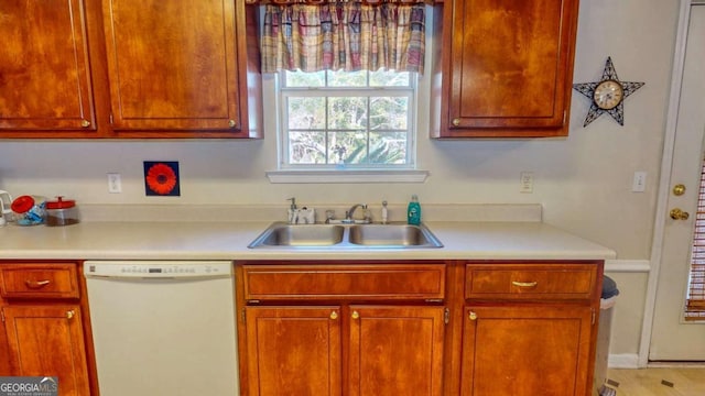 kitchen featuring dishwasher and sink