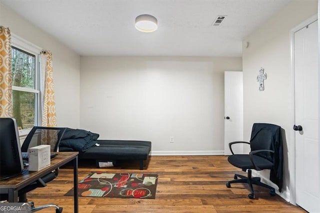 interior space featuring hardwood / wood-style flooring