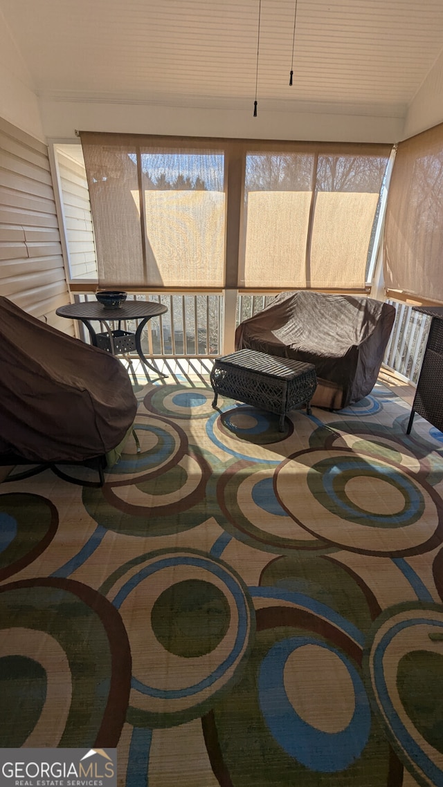 view of sunroom / solarium