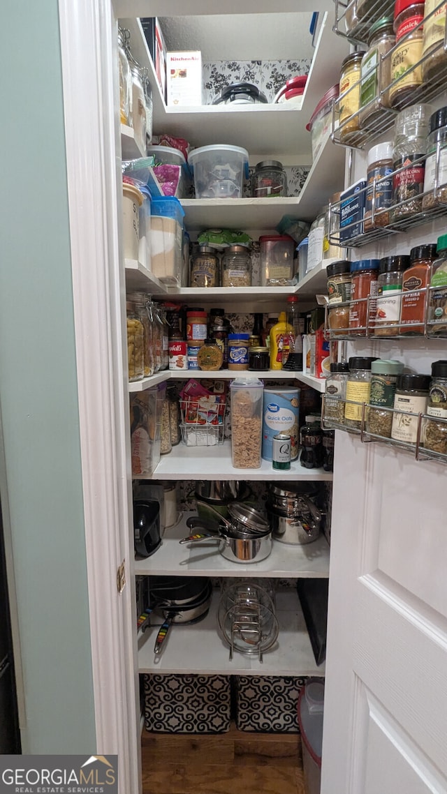 view of pantry