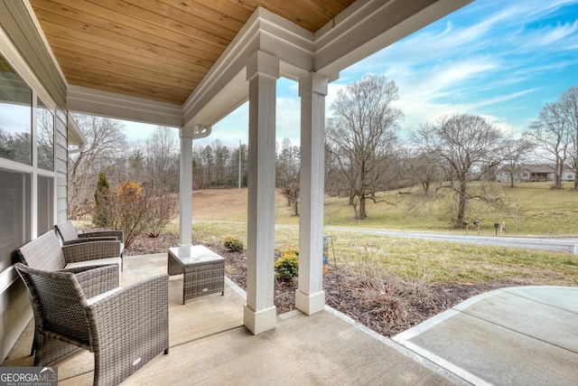 view of patio