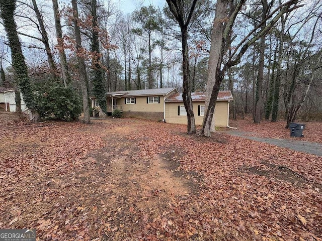 view of front of home