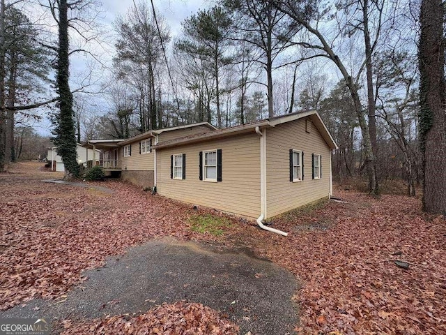 view of side of property