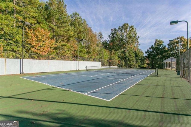 view of tennis court