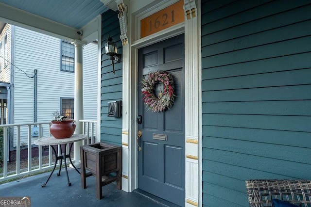 view of entrance to property