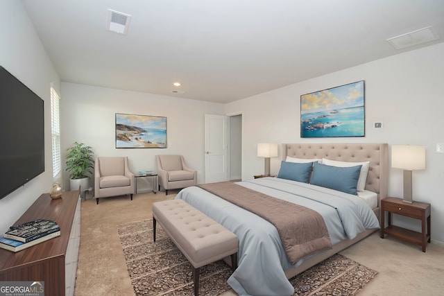 bedroom featuring carpet floors