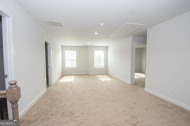 empty room with light carpet