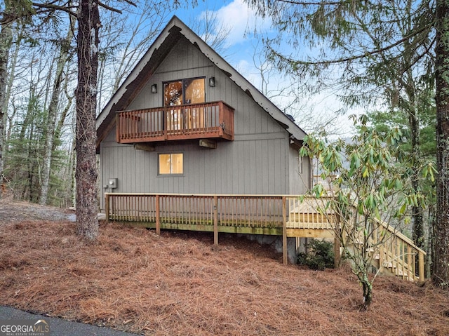 view of rear view of property