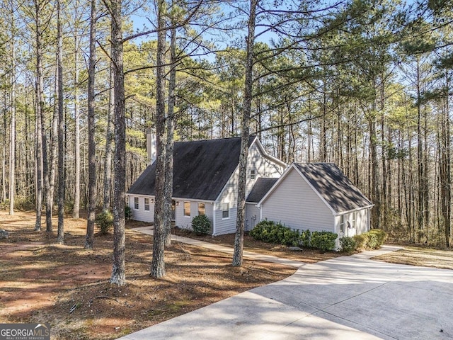 view of cape cod home