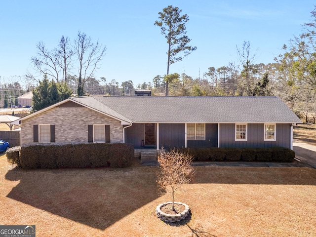 view of ranch-style home