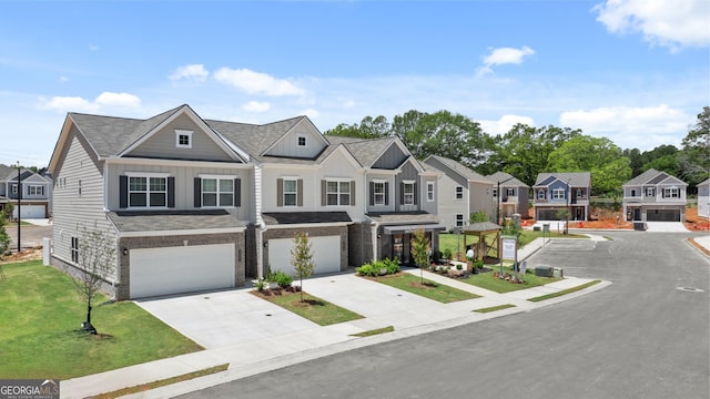 view of property featuring a garage