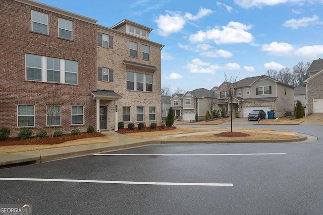 view of building exterior with a garage