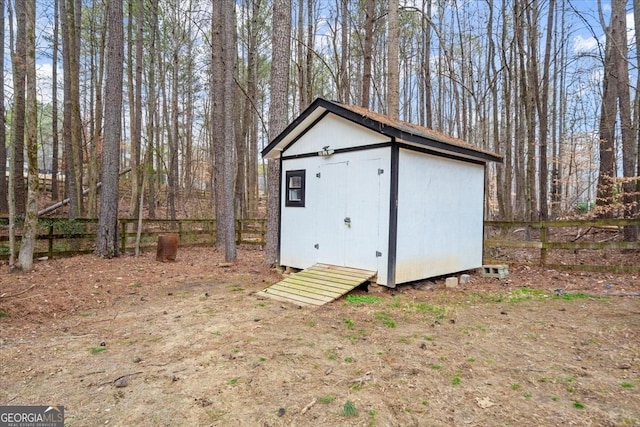 view of outbuilding