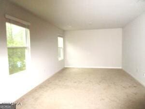 spare room with carpet floors