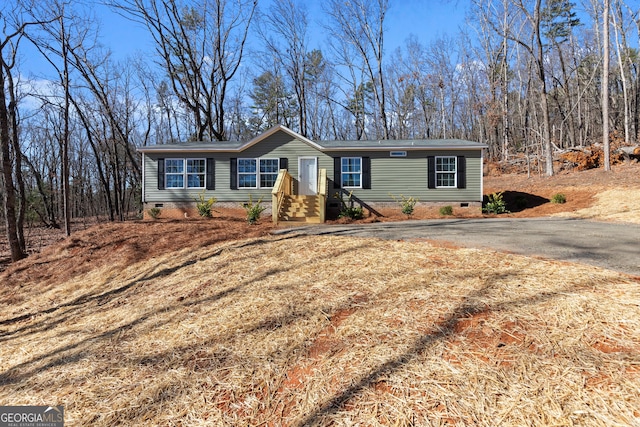 view of front of home