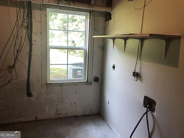 laundry room featuring washer hookup and hookup for an electric dryer