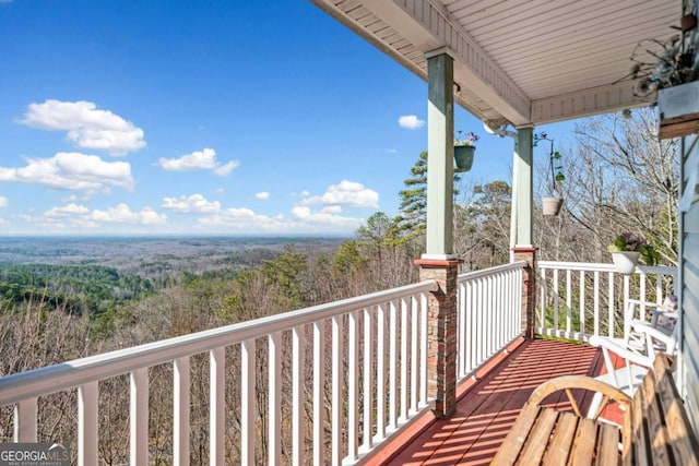 view of balcony