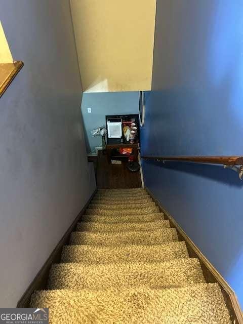 view of stairway