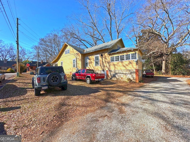 view of home's exterior