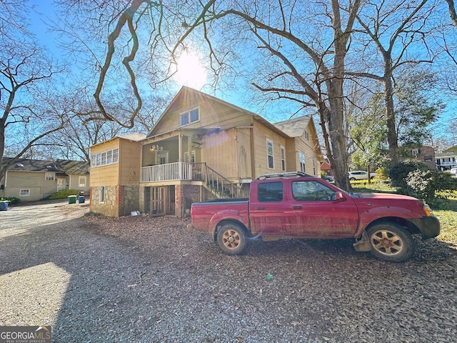 view of front of home