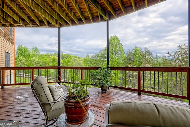 4431 Furman Gribble Rd, Young Harris, GA 30582 - view of wooden deck