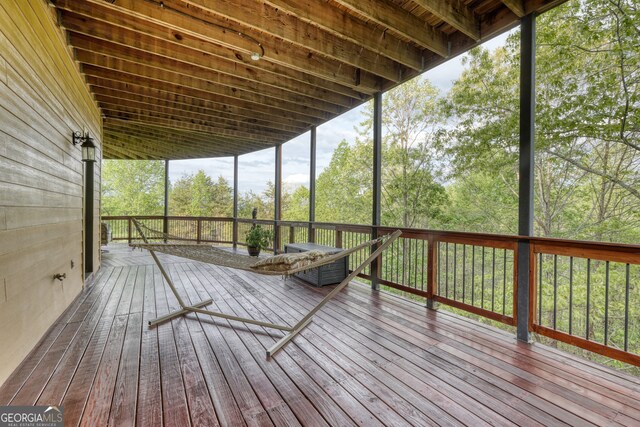 4431 Furman Gribble Rd, Young Harris, GA 30582 - view of wooden deck