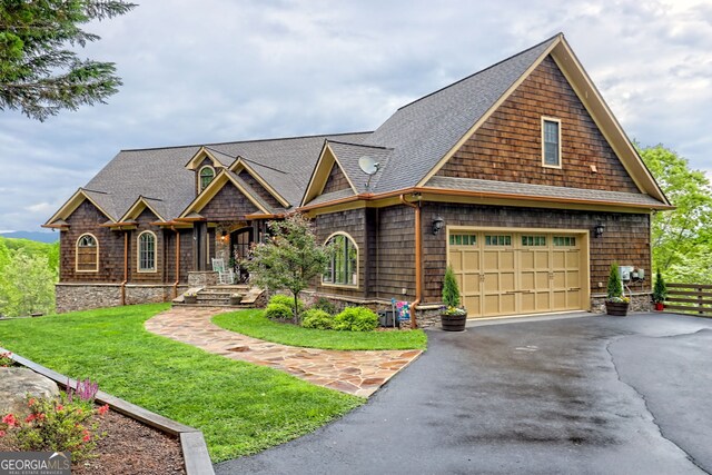 4431 Furman Gribble Rd, Young Harris, GA 30582 - shingle-style home with driveway and a shingled roof