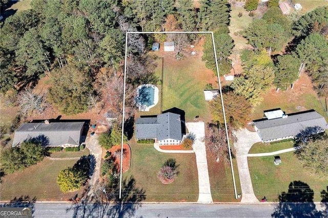 birds eye view of property