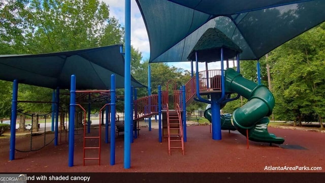 view of community jungle gym