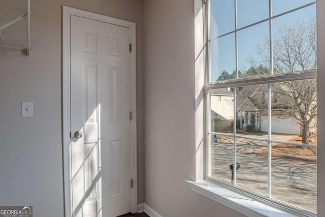 view of doorway to outside