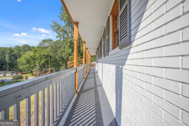 view of balcony