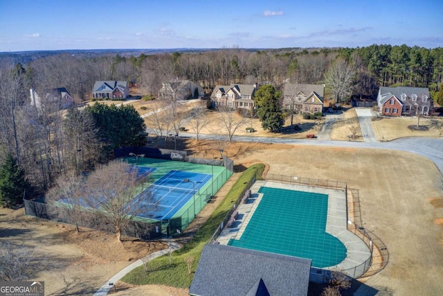 birds eye view of property