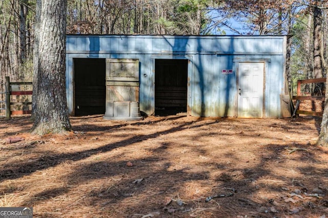 view of outbuilding