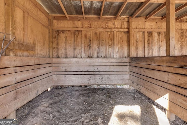 view of horse barn