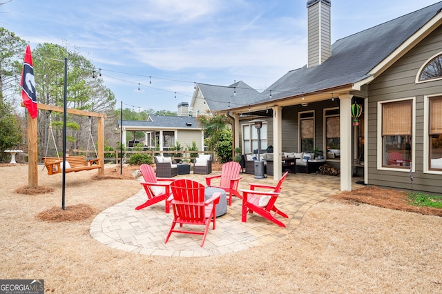 view of patio / terrace with outdoor lounge area