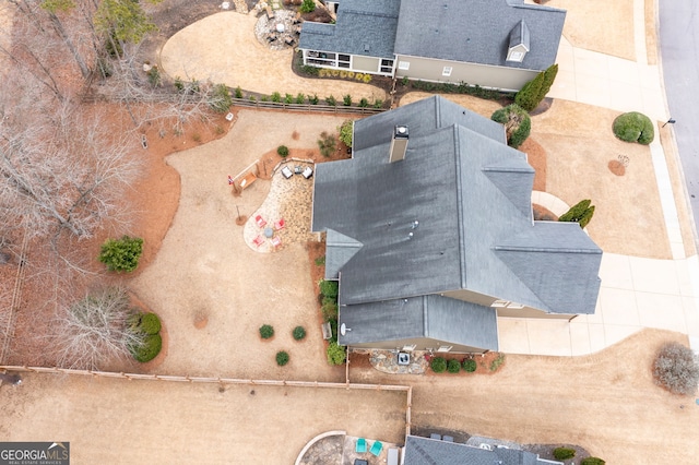 birds eye view of property