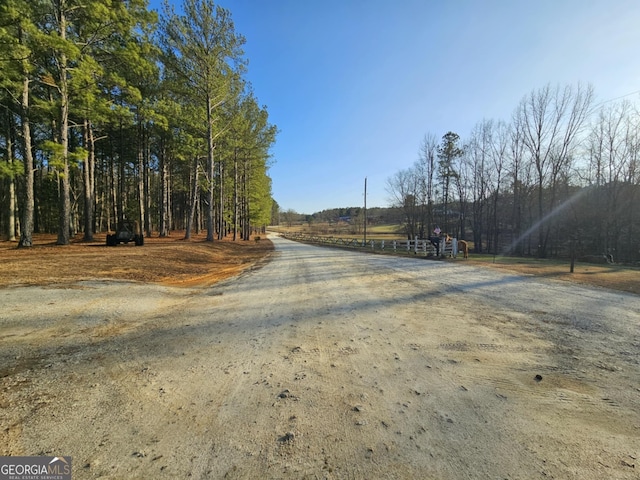 view of road