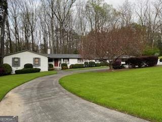 view of community with a lawn