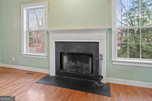 room details with hardwood / wood-style floors