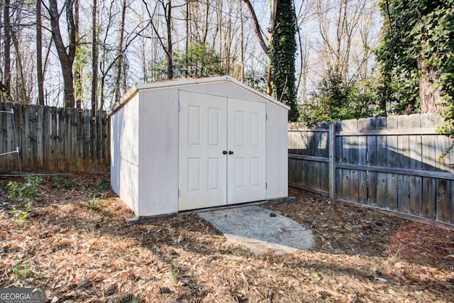 view of outbuilding