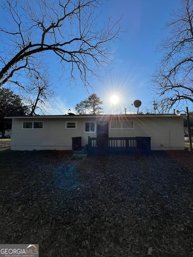 view of back of property