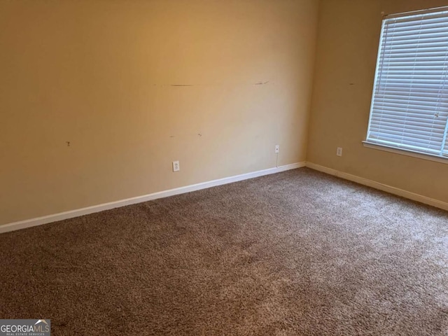 unfurnished room with carpet floors